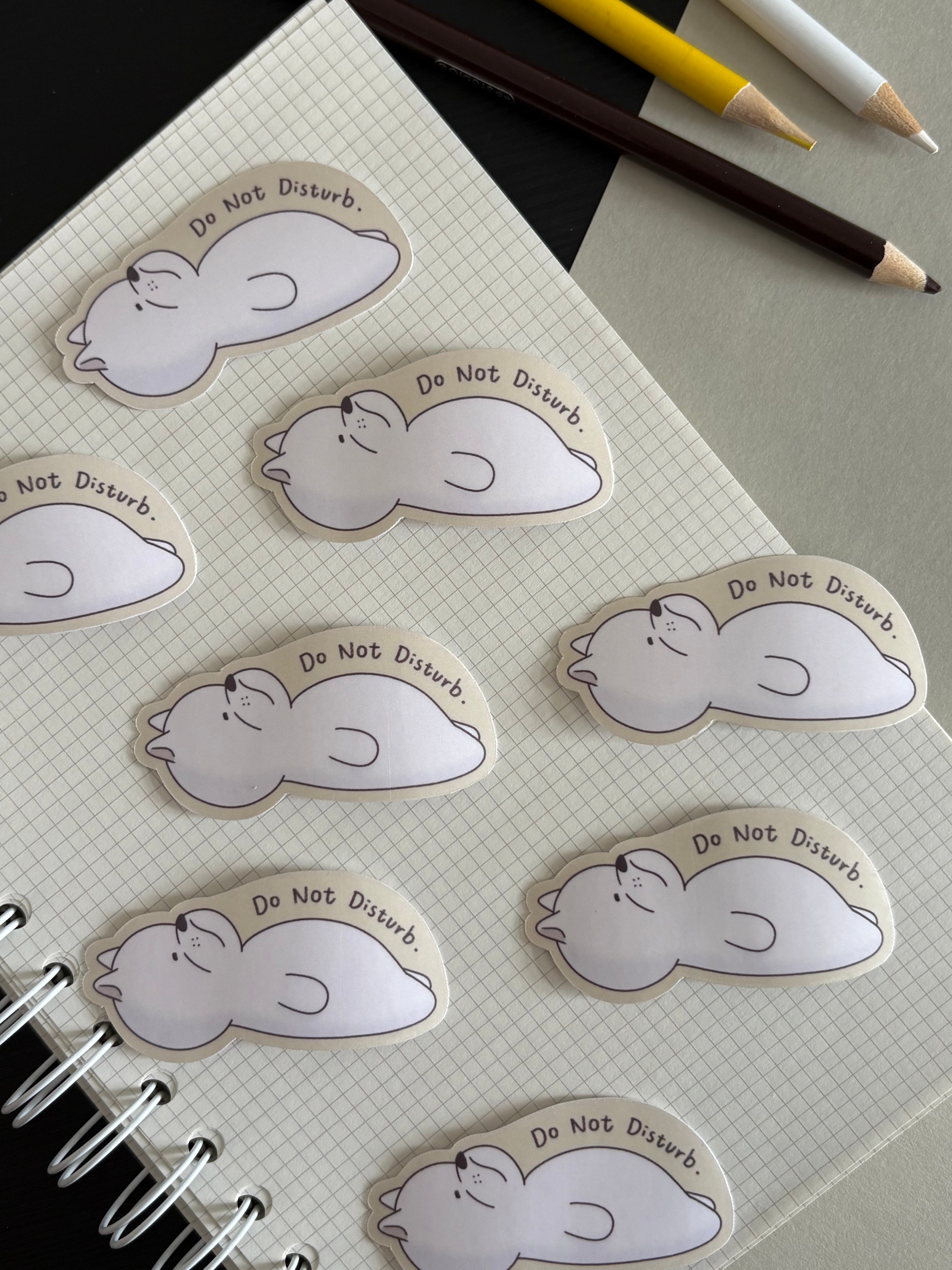 Do Not Disturb Die Cut Sticker - Off Hours Ink